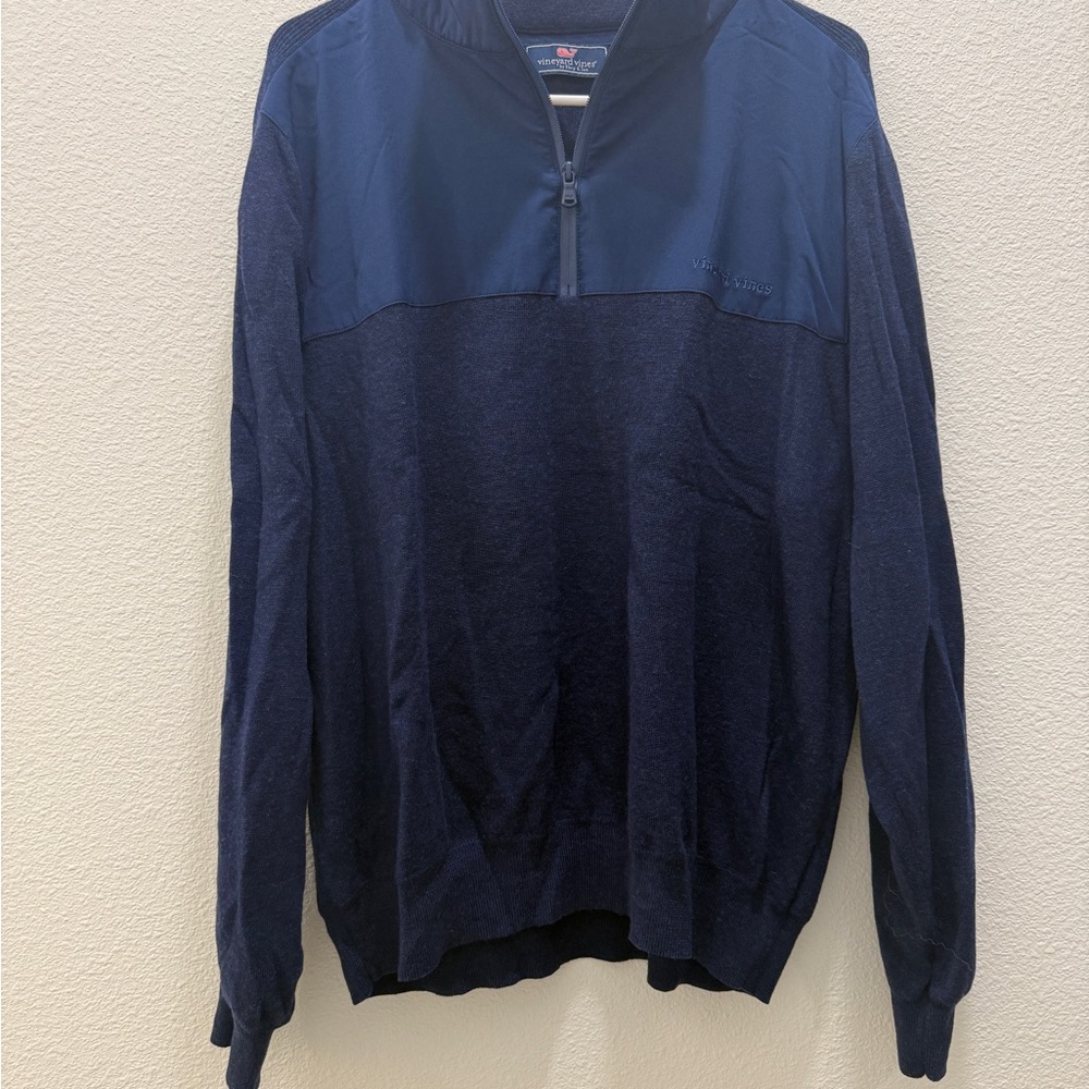 Vineyard Vines Dark Blue Zip-Up Sweater